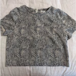 Grey Snake Skin Top